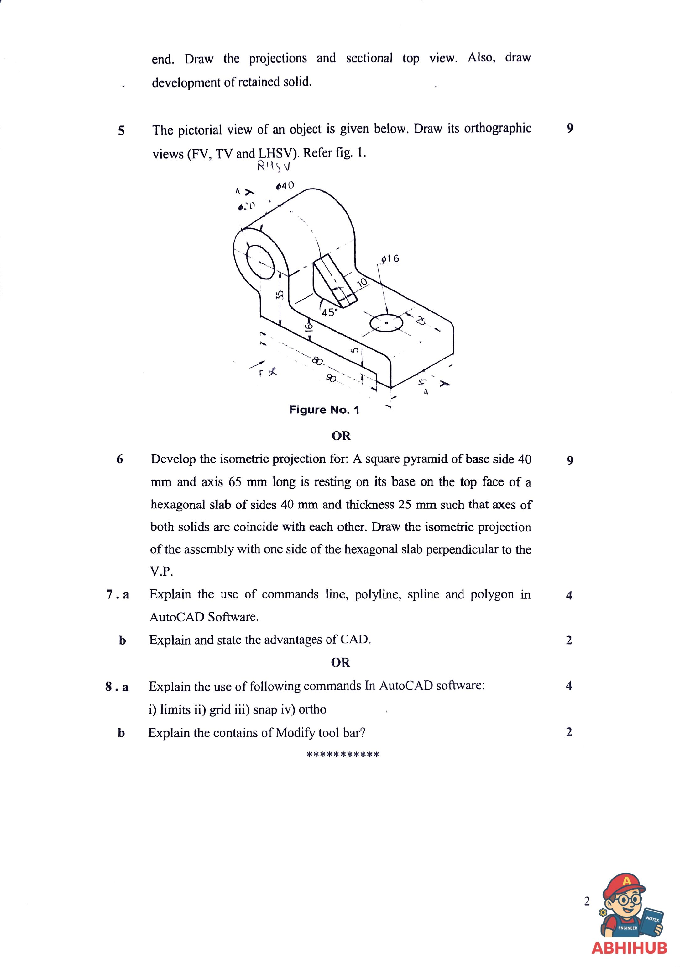 ESE Submission - Computer Aided Graphics Notes for 
Priyadarshini College of Engineering