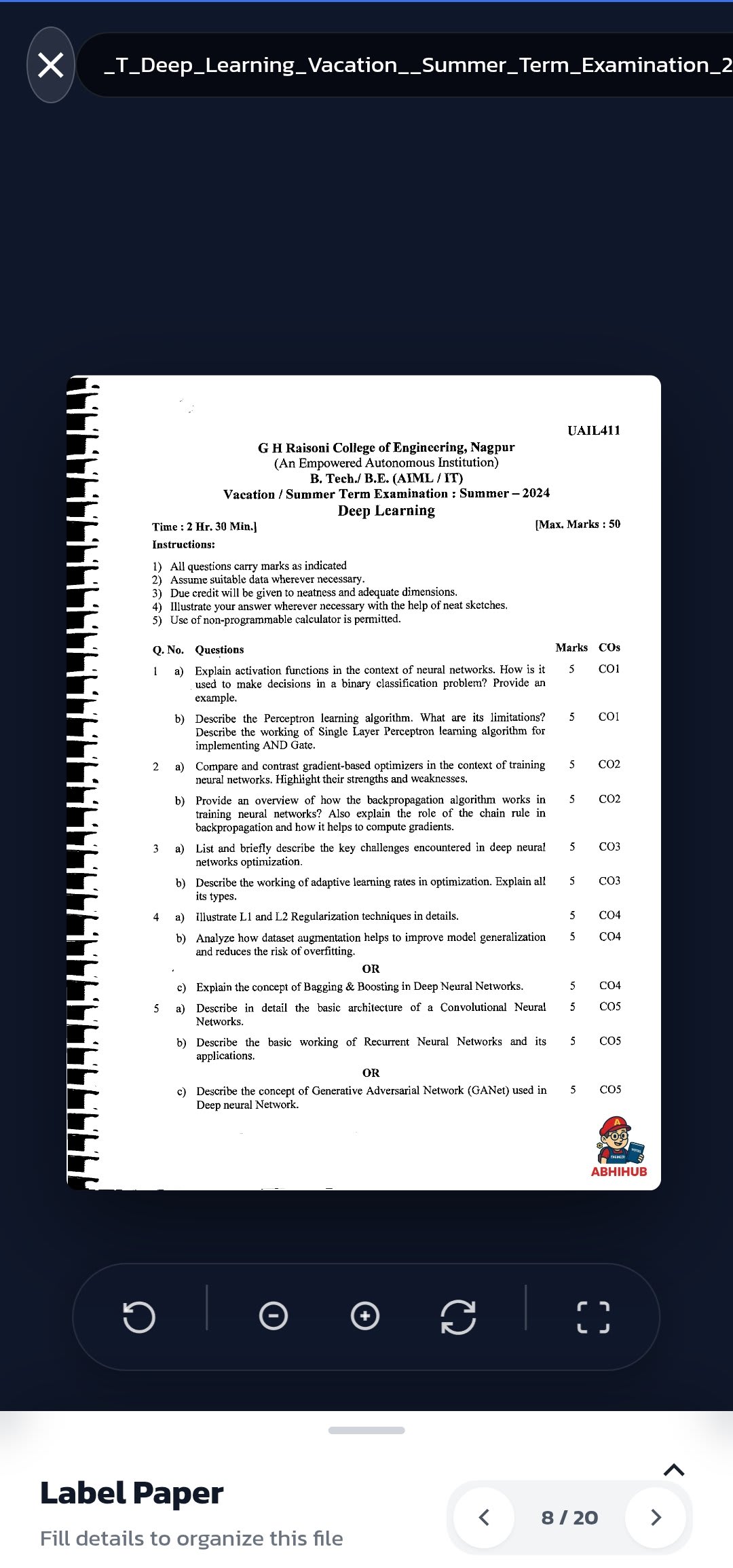 Dl - ESE - Uncategorized Notes for G H Raisoni College of Engineering