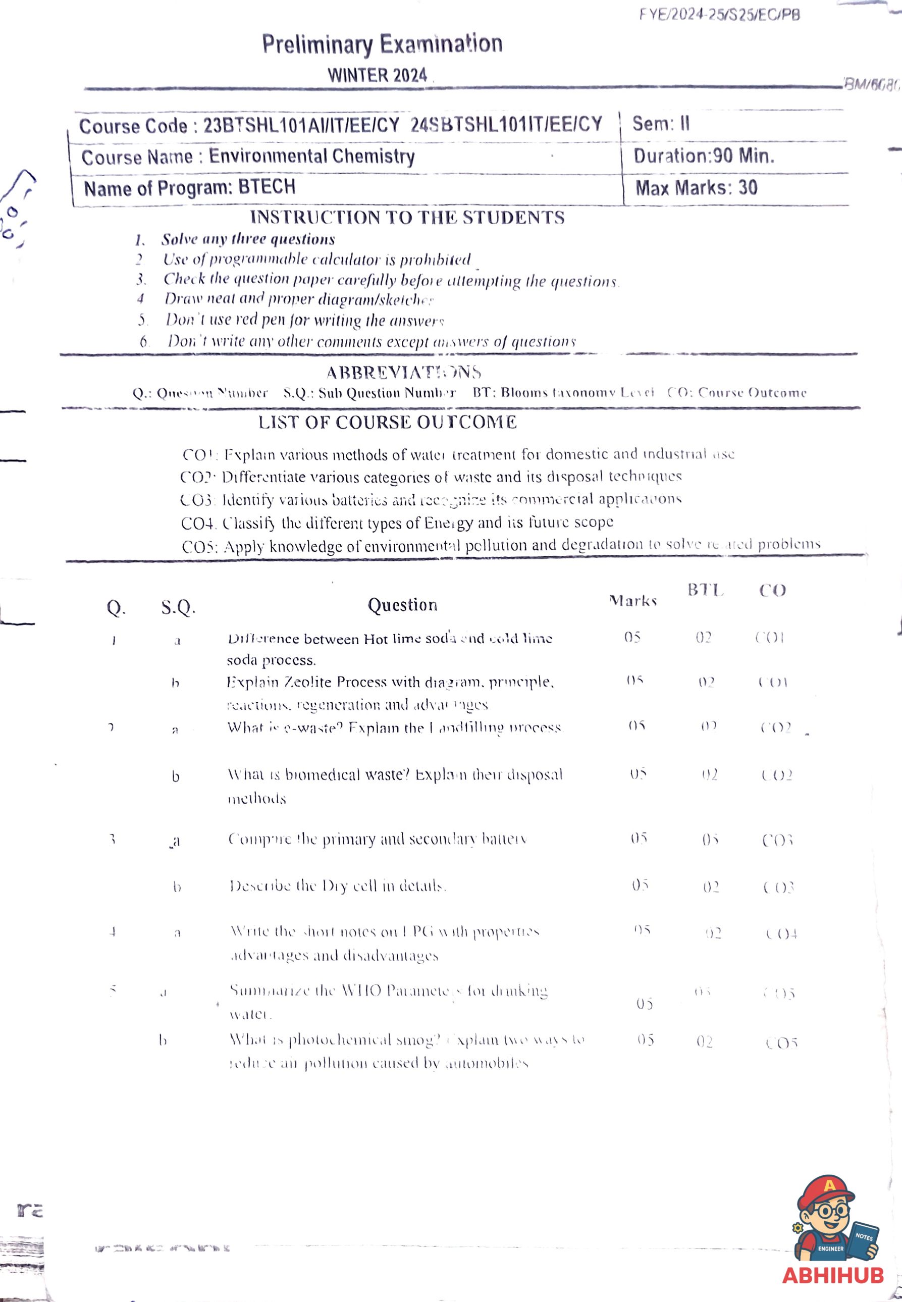 ESE Submission - Environmental Chemistry Notes for G H Raisoni College of Engineering and Management