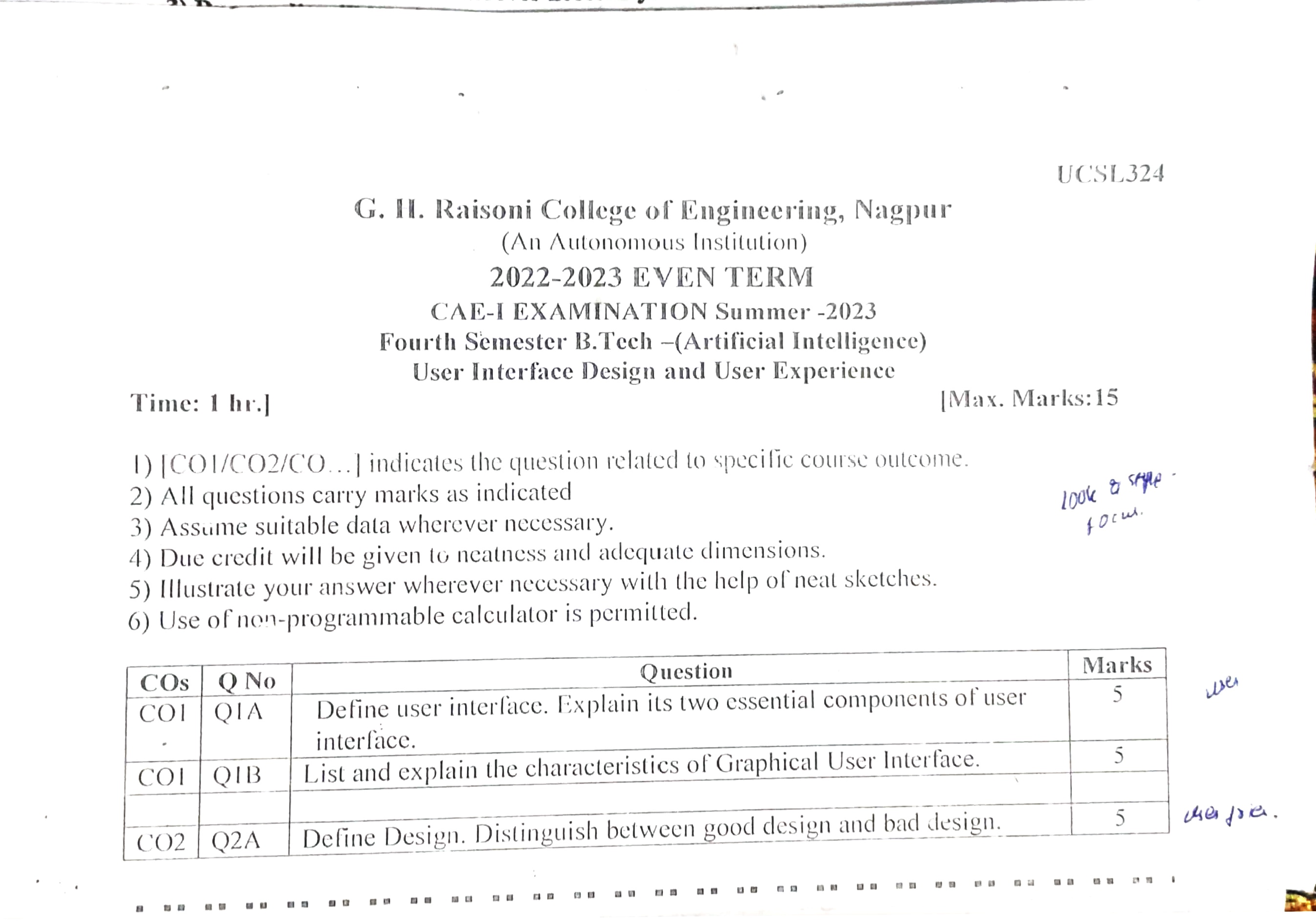 UIUX-CAE1 - User Interface and User Experience Notes for G H Raisoni College of Engineering
