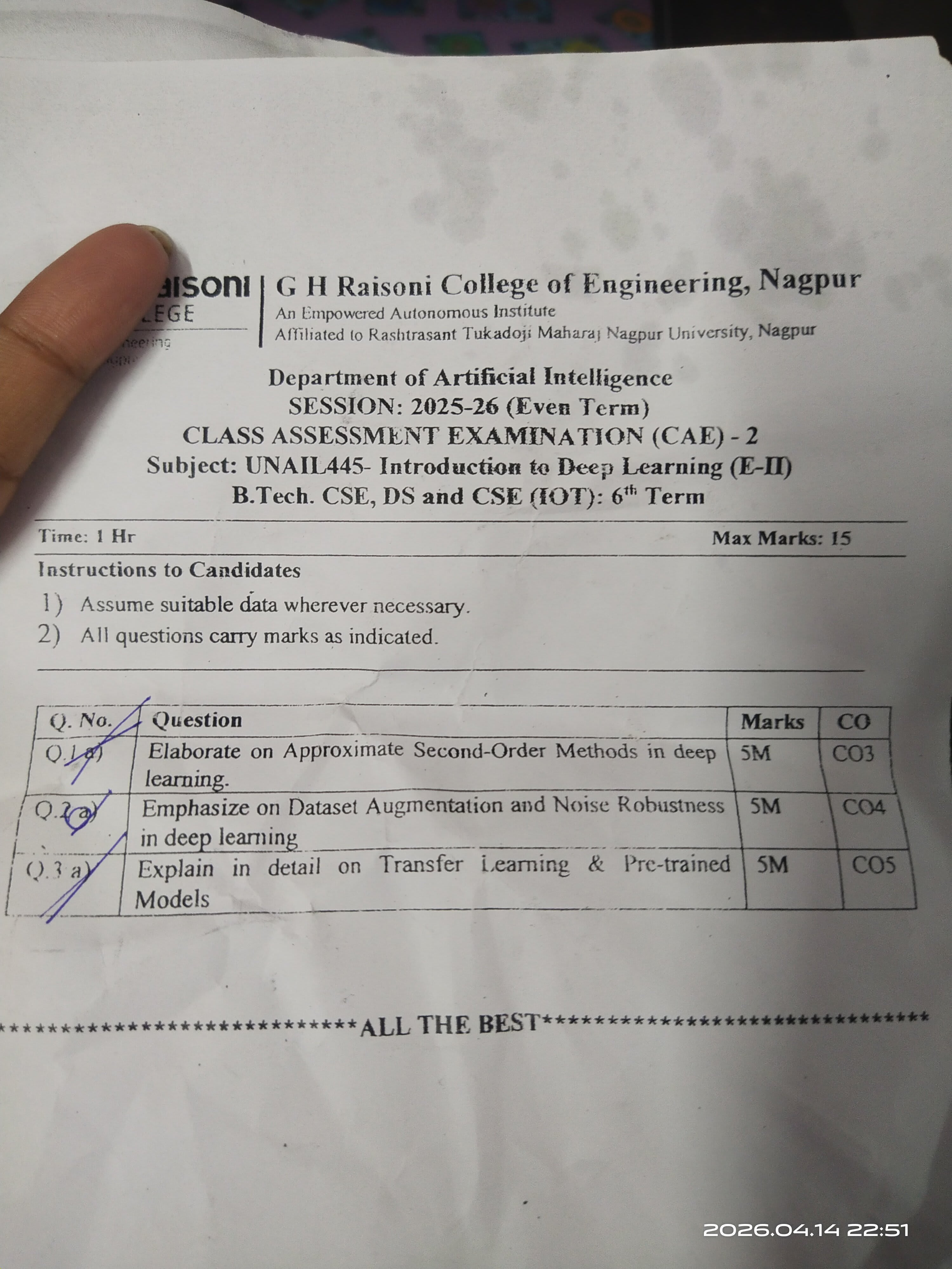 IDL  - CAE2 - Introduction to Deep Learning Notes for G H Raisoni College of Engineering